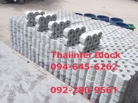 บล็อกตัวหนอน บล็อกแปดเหลี่ยม บล็อกปูหญ้า ติดต่อ0946456262