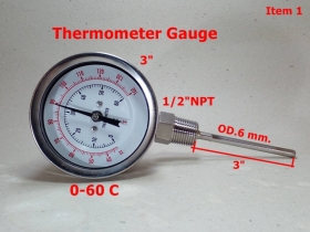 ขาย Thermometer Gauge, Temp Gauge ราคาถูก